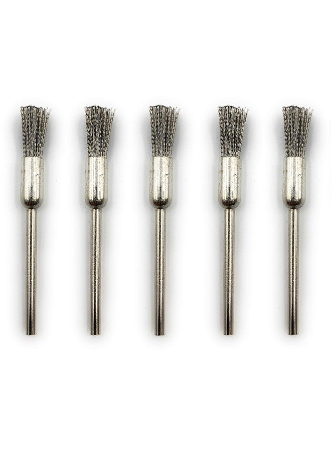 Aone Steel Wire End Brush Thupi 5pcs for Satin/Brushed Finish, Rust Removal & Cleaning for Dremel Rotary Tool, Micro Hand Motor, Polishing Motor for Jewellery Making, Watchmaking, Model Making - Image 1